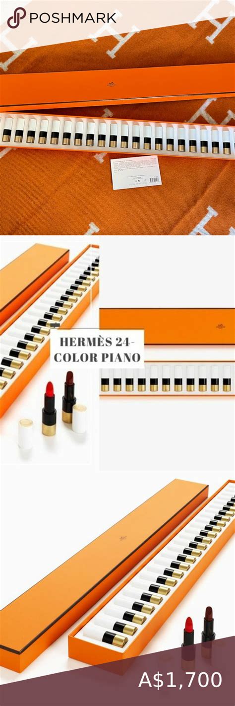 hermes piano lipstick set|Hermes pink lipstick.